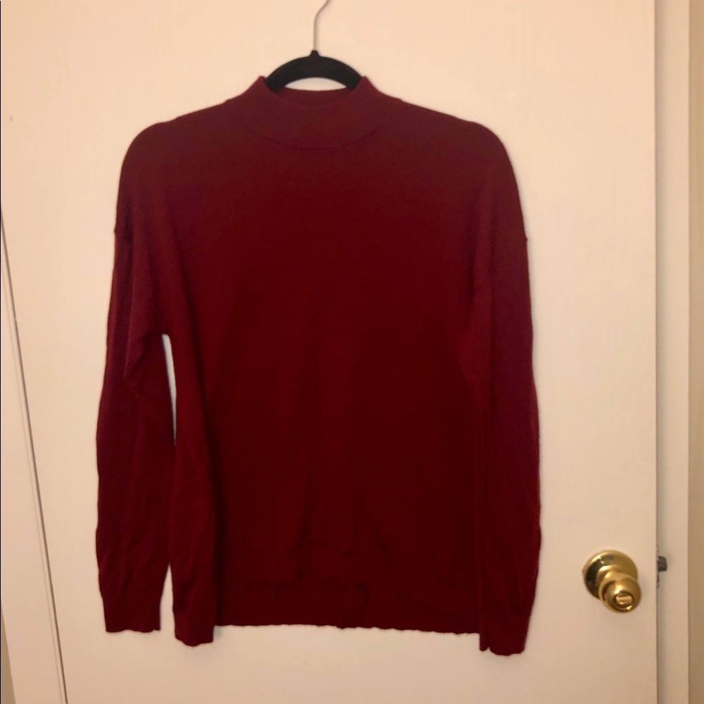 Uniqlo Mock Turtleneck Merino Wool Sweater
